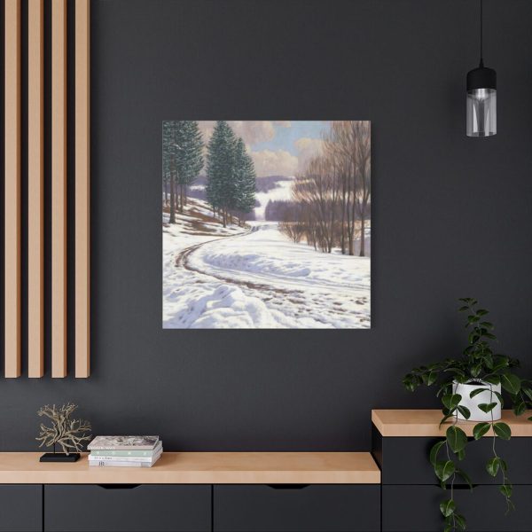 101419-3.jpg Winter Country Vintage Nature by Viktor Olgyai Standard Canvas