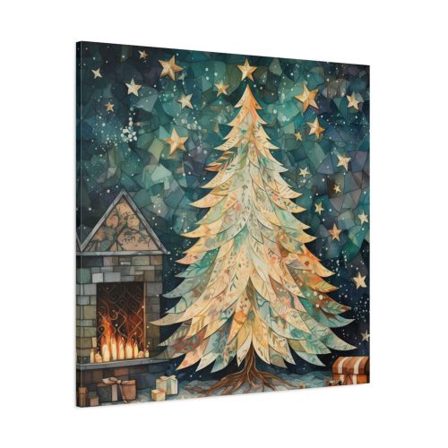 101419-305.jpg Impressionist Christmas Tree Standard Canvas