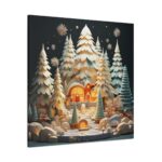 Christmas Tree House Standard Canvas