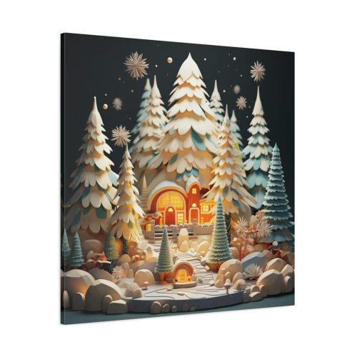 Christmas Tree House Standard Canvas