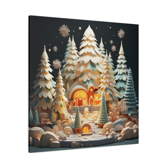 Christmas Tree House Standard Canvas - Image 1