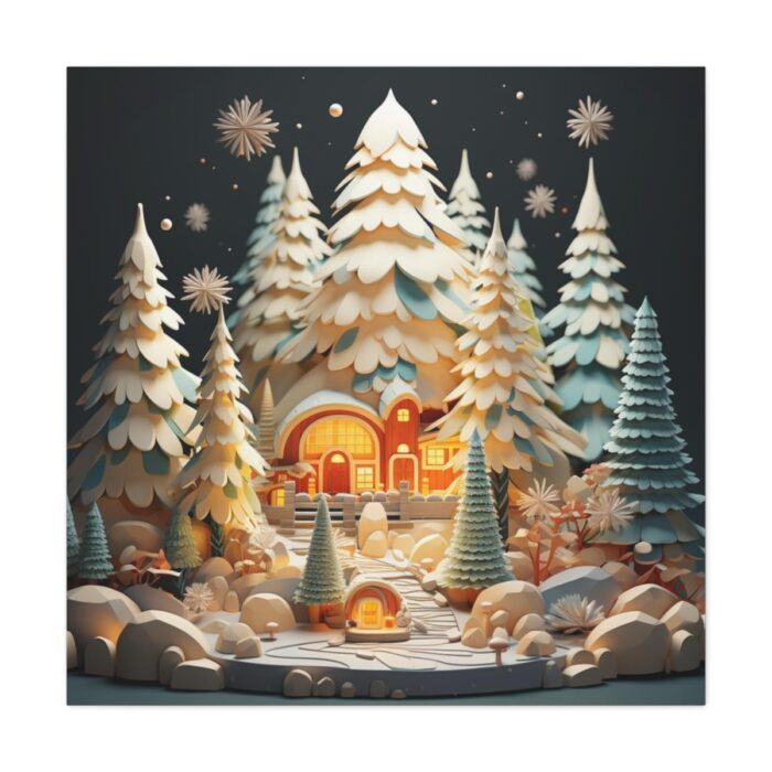 Christmas Tree House Standard Canvas - Image 2