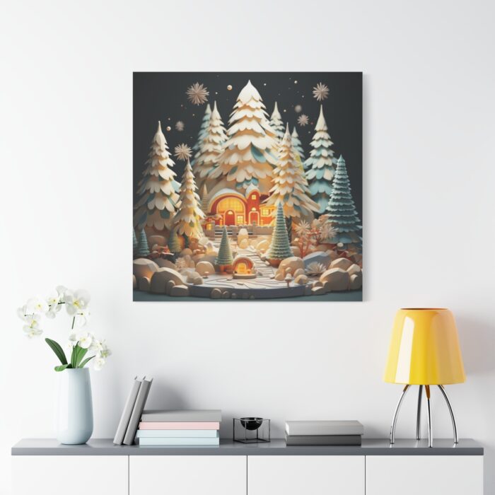 Christmas Tree House Standard Canvas - Image 3
