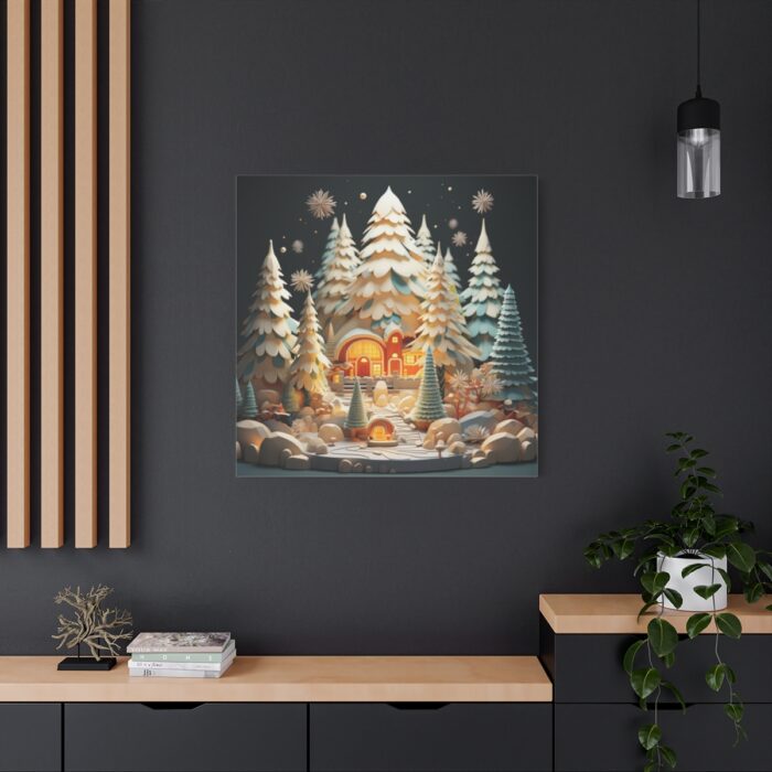 Christmas Tree House Standard Canvas - Image 4