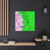 101419-328.jpg Woman Smiling and Looking Down Standard Canvas
