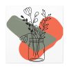 101419-331.jpg Abstract Mason Jar Flower Line Art Standard Canvas