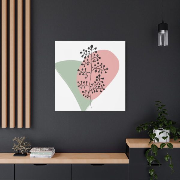 101419-343.jpg Abstract Shapes With a Plant Standard Canvas