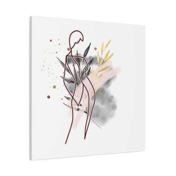 101419-350.jpg Plant Composition and a Pink and Black Line Art Standard Canvas