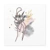 101419-351.jpg Plant Composition and a Pink and Black Line Art Standard Canvas
