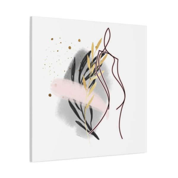 101419-355.jpg Pink and Black Line Art Overlay of a Woman Standard Canvas