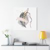 101419-357.jpg Pink and Black Line Art Overlay of a Woman Standard Canvas
