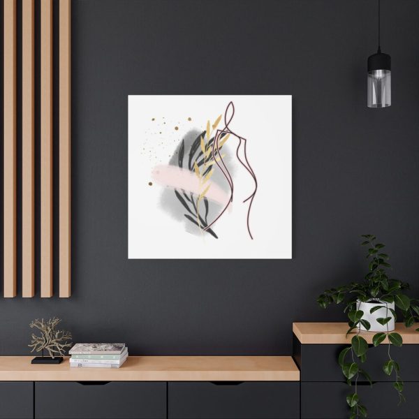 101419-358.jpg Pink and Black Line Art Overlay of a Woman Standard Canvas