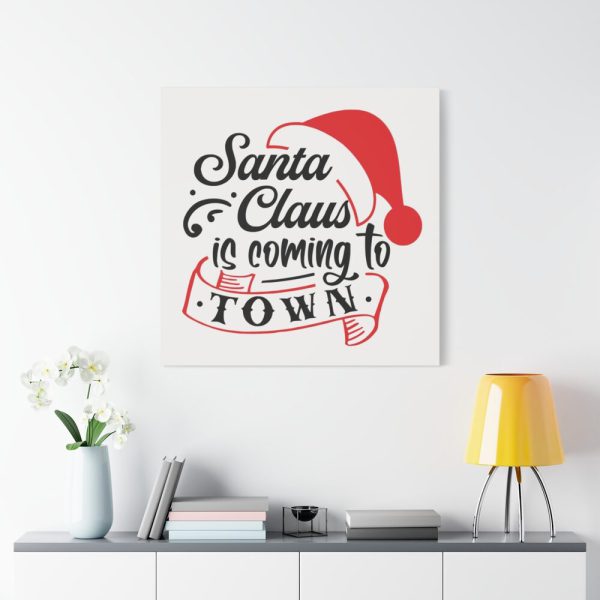 101419-37.jpg Santa Claus Typography Clipart Standard Canvas