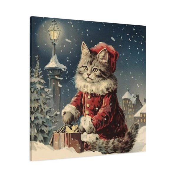 101419-380.jpg Winter Christmas Cat Standard Canvas