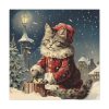101419-381.jpg Winter Christmas Cat Standard Canvas