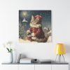 101419-382.jpg Winter Christmas Cat Standard Canvas