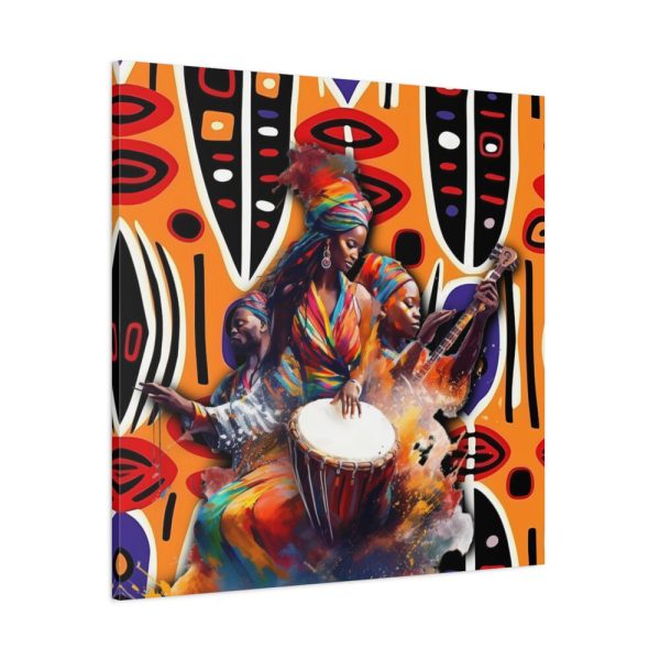 Native African Musicians Standard Canvas