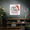 101419-39.jpg Santa Claus Typography Clipart Standard Canvas