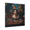 101419-390.jpg Funny Christmas Dog Standard Canvas