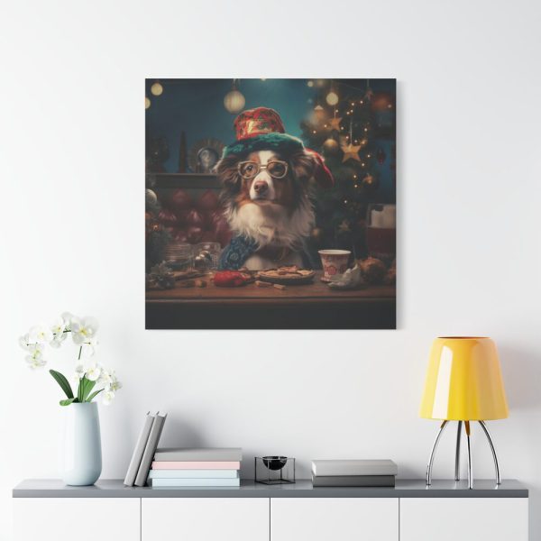 101419-392.jpg Funny Christmas Dog Standard Canvas