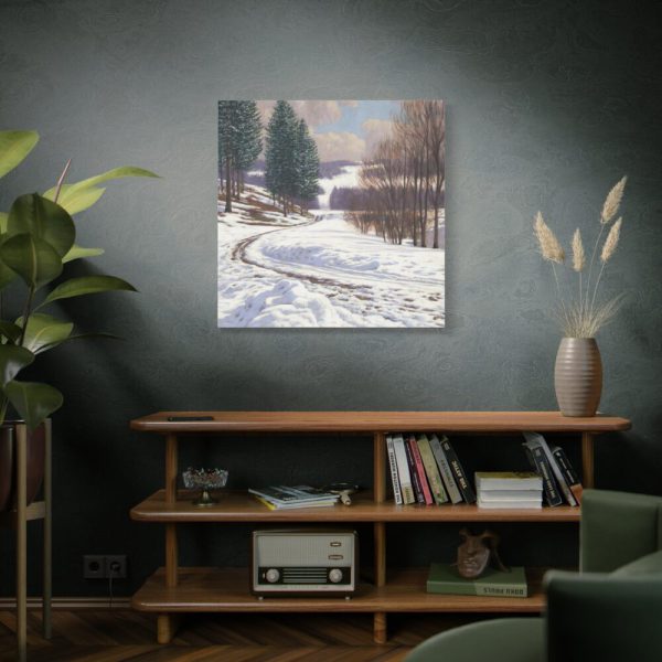101419-4.jpg Winter Country Vintage Nature by Viktor Olgyai Standard Canvas