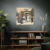 101419-414.jpg LIittle Children With Snowman Standard Canvas