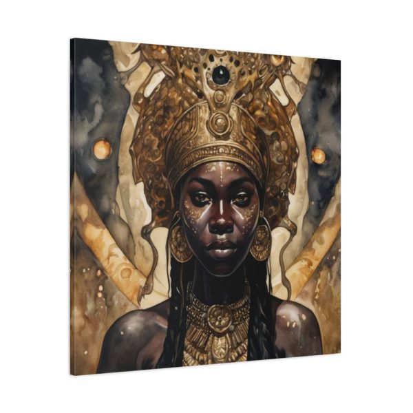 Afroamerican Woman in a Crown Standard Canvas