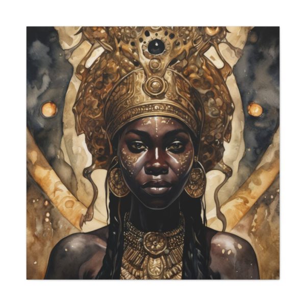 Afroamerican Woman in a Crown Standard Canvas