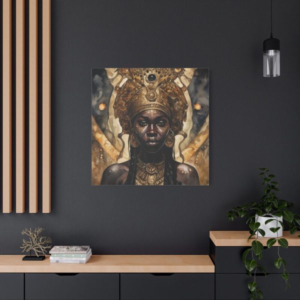 Afroamerican Woman in a Crown Standard Canvas
