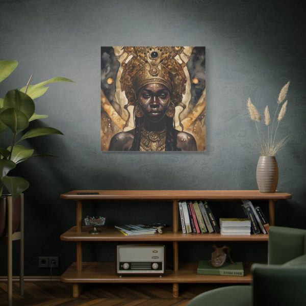 Afroamerican Woman in a Crown Standard Canvas