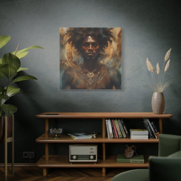 African Man Drawn In Watercolor Standard Canvas