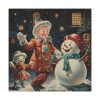 101419-426.jpg Child and Snowman Standard Canvas