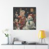 101419-427.jpg Child and Snowman Standard Canvas