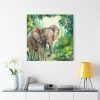 101419-432.jpg Elephant in African Jungle Standard Canvas