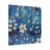 Blue Floral Seamless Pattern Standard Canvas