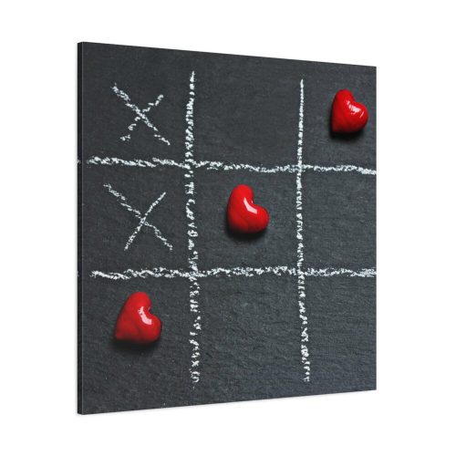 Tic Tac Toe Love Heart Standard Canvas