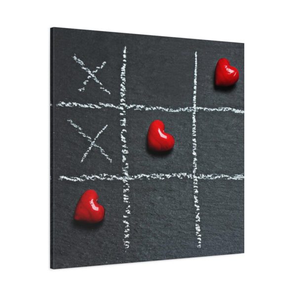 Tic Tac Toe Love Heart Standard Canvas