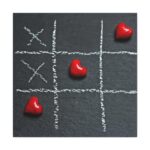 Tic Tac Toe Love Heart Standard Canvas - Image 2