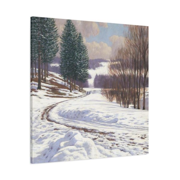 101419-5.jpg Winter Country Vintage Nature by Viktor Olgyai Framed Canvas