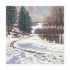 101419-6.jpg Winter Country Vintage Nature by Viktor Olgyai Framed Canvas