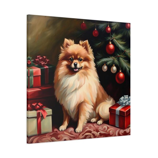 101419-60.jpg Pomeranian Vintage Christmas Standard Canvas