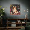 101419-64.jpg Pomeranian Vintage Christmas Standard Canvas