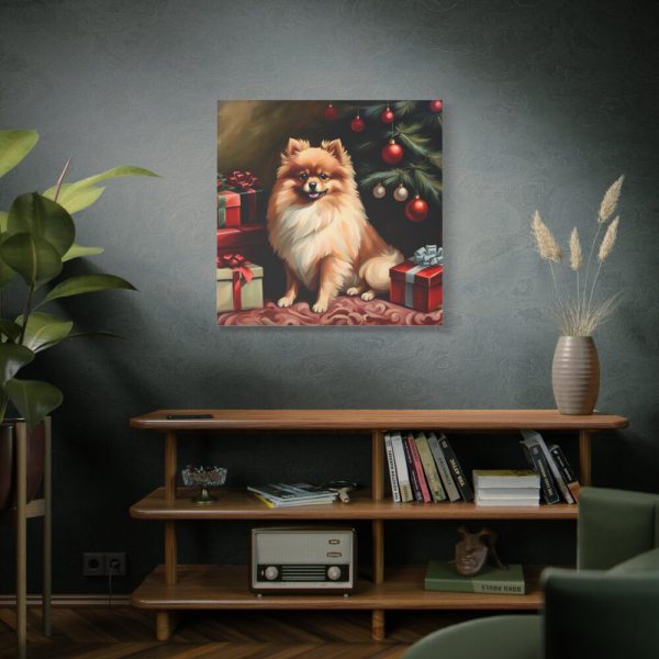 101419-64.jpg Pomeranian Vintage Christmas Standard Canvas