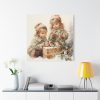 101419-67.jpg Bird And Child Christmas Art Standard Canvas