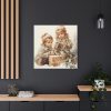 101419-68.jpg Bird And Child Christmas Art Standard Canvas