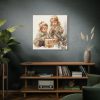101419-69.jpg Bird And Child Christmas Art Standard Canvas