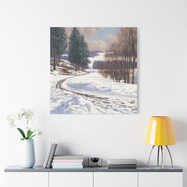 101419-7.jpg Winter Country Vintage Nature by Viktor Olgyai Framed Canvas
