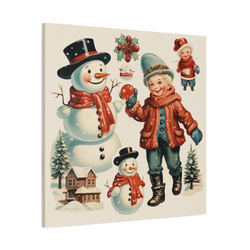 101419-75.jpg Snowman and the Boy Standard Canvas