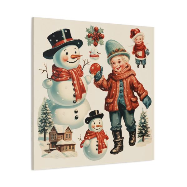 101419-75.jpg Snowman and the Boy Standard Canvas