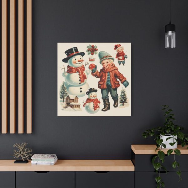 101419-78.jpg Snowman and the Boy Standard Canvas